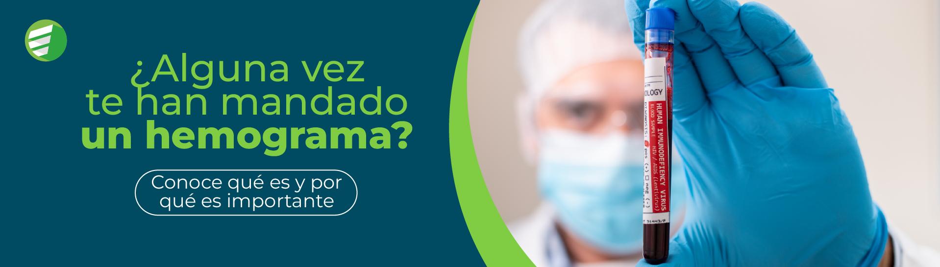Conoce qué es un hemograma y por qué es esencial para tu salud Profesional de laboratorio sosteniendo una muestra de sangre para un hemograma, resaltando la importancia del análisis de sangre